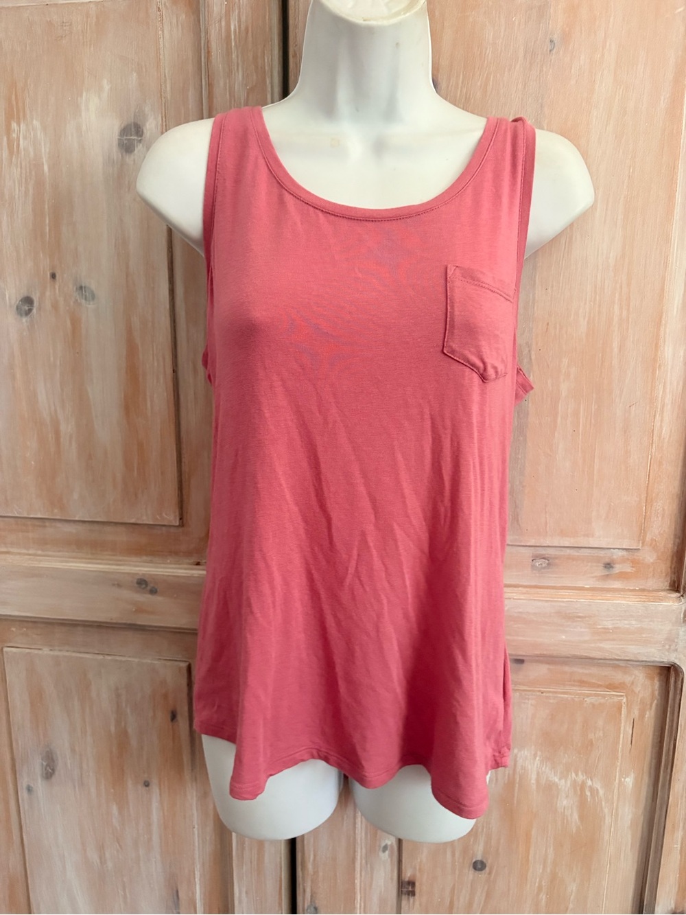 Women’s prana Sleeveless Pocket Tank Top - large Dusty Rose